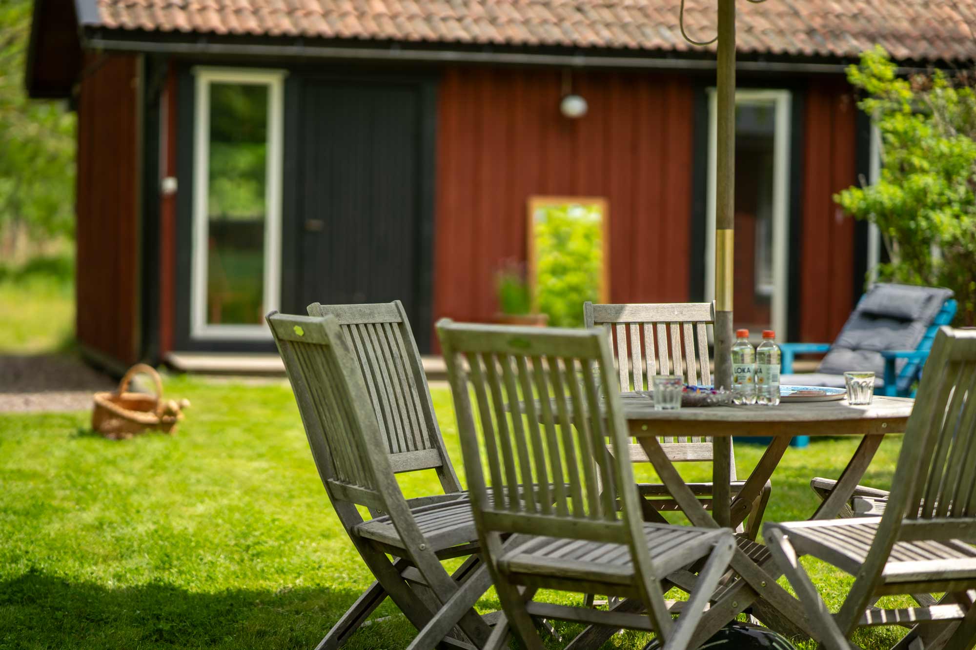 Bild på stugan Lillahuset i Harge, semesterstuga till uthyrning
